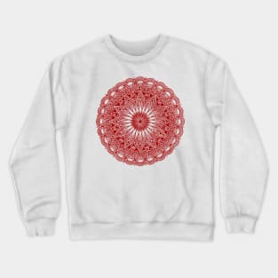 Mandala (dark red) Crewneck Sweatshirt